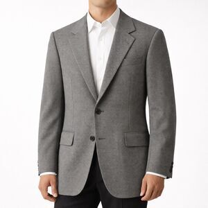 Vintage Paul Simon Oxxford Clothes Super 100s Wool Blazer Sport Coat Mens 41T